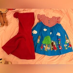 Eleanor Rose Little Red Riding Hood Dress with Red Hood Cape
